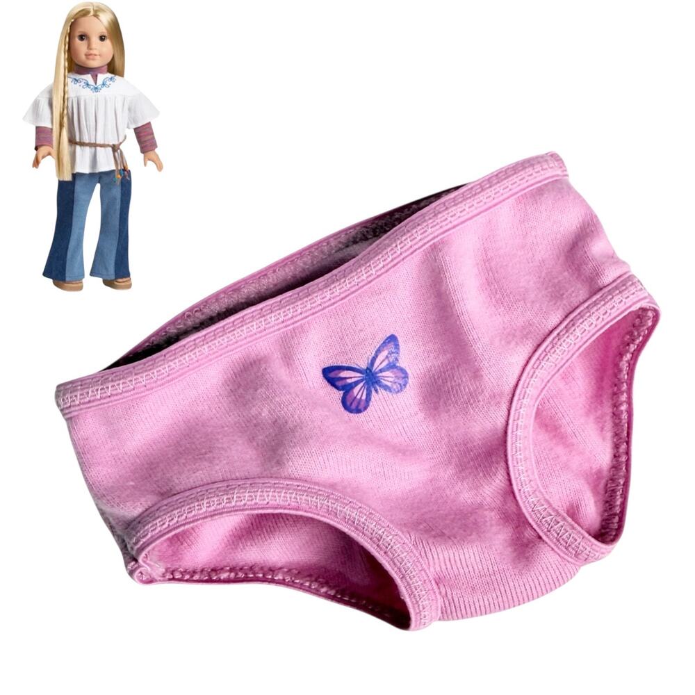 American Girl Julie Meet Panties Butterfly Pink Undies 1st Ed. Doll Accessory